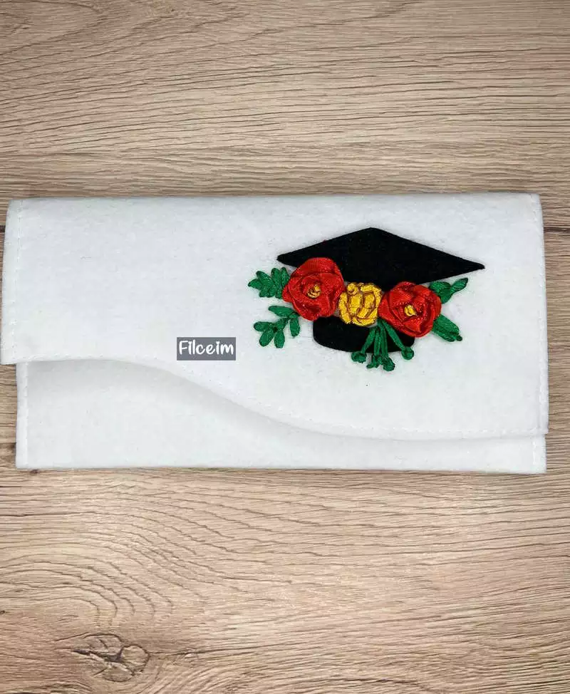 ajándék átadó boríték piros virággal #borítékhelyett kollekció darabja