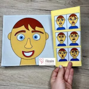 érzelmek kifejezése matató könyv oldalon