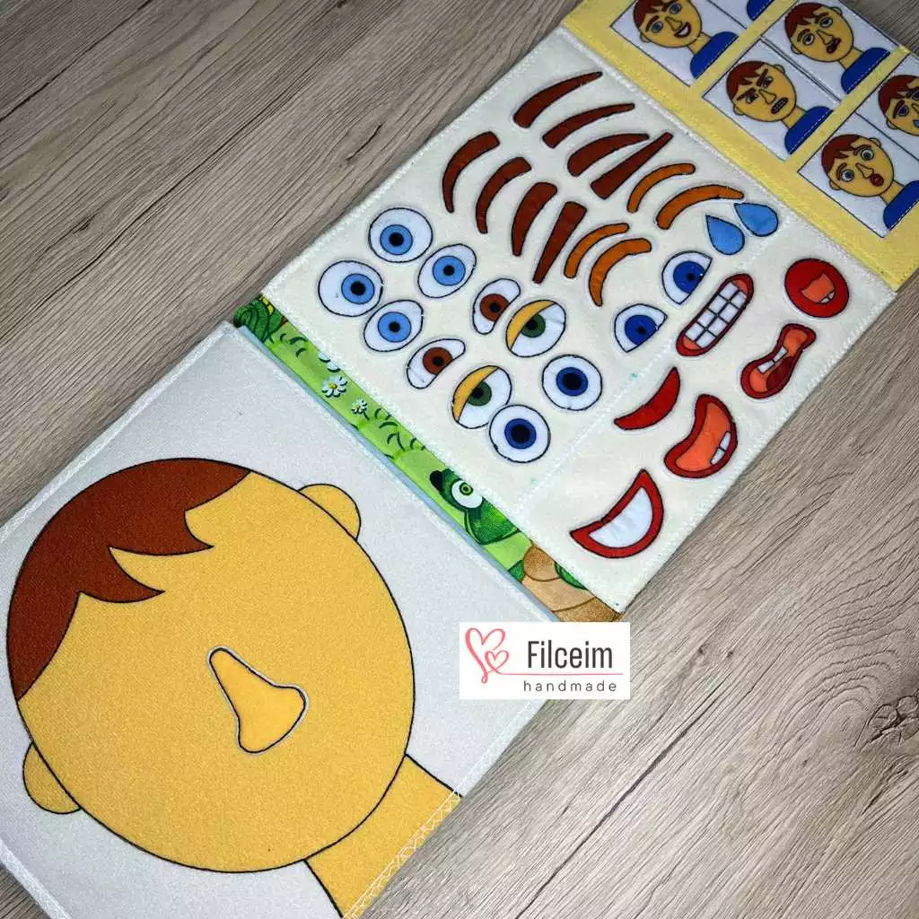 érzelmek kifejezése matató könyv oldalon