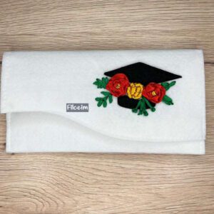 ajándék átadó boríték piros virággal #borítékhelyett kollekció darabja