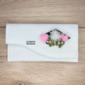 ajándék átadó boríték organza virággal #borítékhelyett kollekció darabja