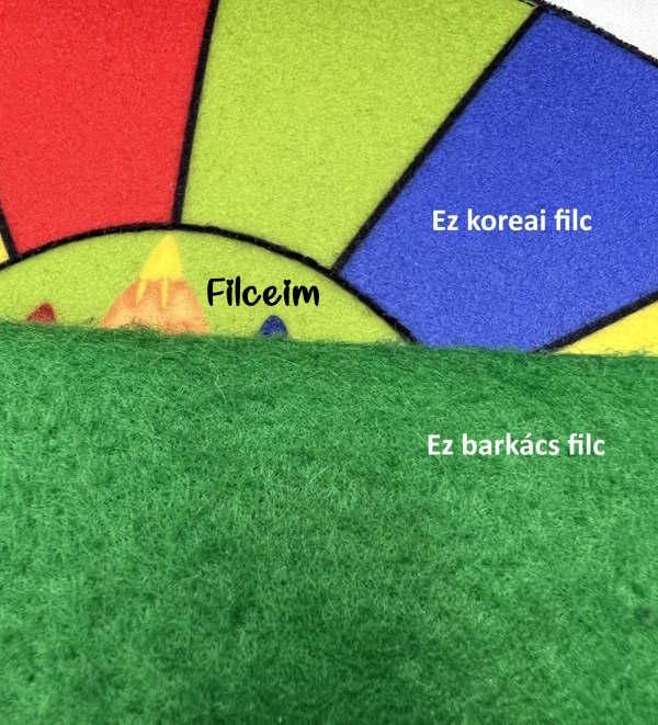 koreai filc és a barkács filc összehasonlítása