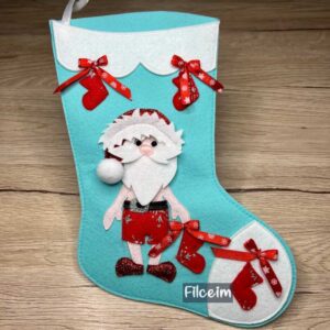 Mikulás csizma vicces Mikulással