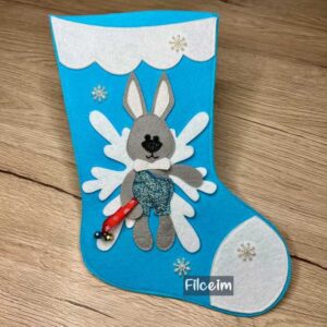 filc mikulás csizma nyuszival