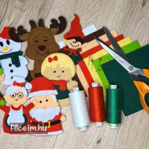 Mikulás és barátai filc figurák készítő készlet