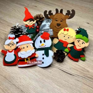 Mikulás és barátai ujjbábok