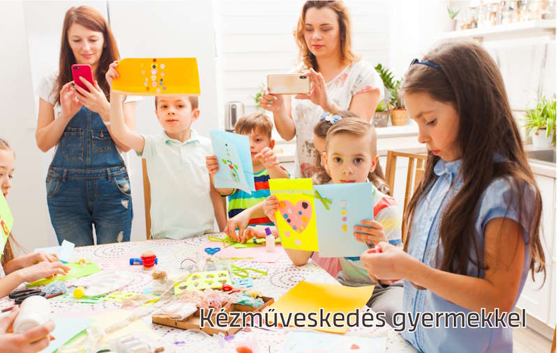 kézműves tevékenység gyerekkel