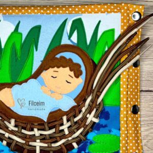 Fiatal Mózes bibliai történetek csendeskönyv oldal