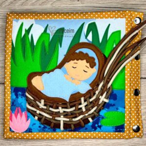 Fiatal Mózes bibliai történetek csendeskönyv oldal