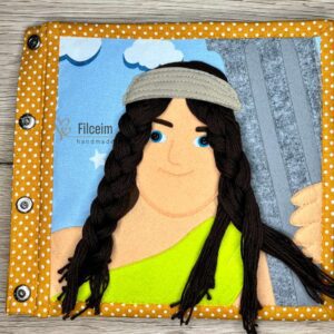 Sámson bibliai történetek csendeskönyv oldal