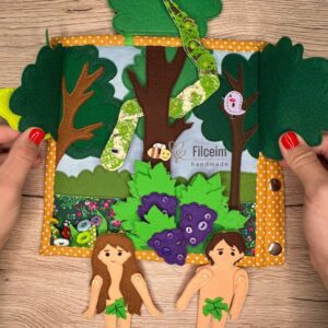 Ádám és Éva Bibliai csendeskönyv oldal