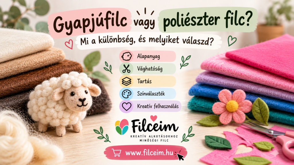 gyapjúfilc vagy poliészter filc