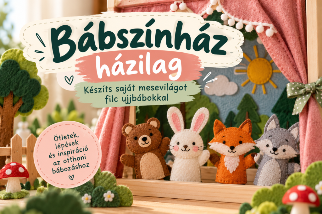 Bábszínház házilag – készíts saját mesevilágot filc ujjbábokkal 7 Bábszínház házilag