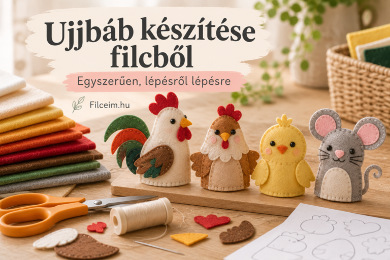 ujjbáb készítése filcből